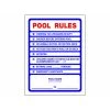Poolstyle Pool Rules Sign, 18"x24" -Pool Supplies Store 033631012104
