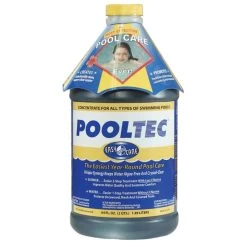 EasyCare Products USA EasyCare PoolTec Algaecide, Clarifier And Chlorine Salt Cell Booster, 64 Oz. Bottle