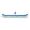 A&B Brush Manufacturing 18" Tile Scrubber Curved Standard Wall Brush, Blue Aluminum Back, White PVC Bristle -Pool Supplies Store 3010 905 tile scrubber curved standard wall brush 18