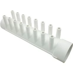 Waterway Manifold 1-1/2" Skt X 1-1/2" Spig W/ (16) 3/8" Barbs