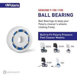 Polaris Genuine OEM, Wheel Ball Bearing -Pool Supplies Store 9 100 1108 what does it fit