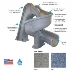 Global Pool Products Tsunami Pool Slide, Sand With Light Package 16 Global Pool Products Tsunami Pool Slide, Sand With Light Package -Pool Supplies Store Global Pool Products Tsunami Pool Slides 10 1