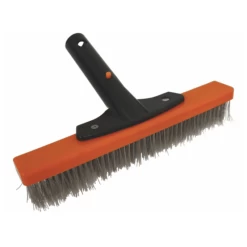 Poolstyle 10" Supreme Series Stainless Steel Bristle Algae Pool Brush