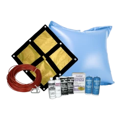 21' Round Emperor Soild Winter Cover Bundle With 15k Chemical Closing Kit And 4' X 4' Air Pillow