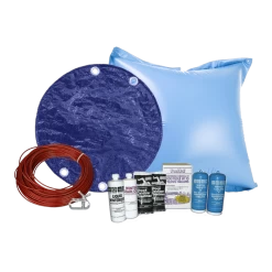 18' Round Royal Solid Cover Bundle With 15k Chemical Kit And 4' X 4' Air Pillow