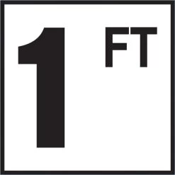 Inlays 1 With FT 6x6 Tile, 4" Numbers, Smooth (Waterline), Depth Marker