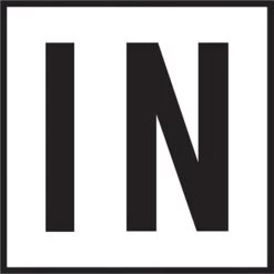 Inlays IN 6x6 Tile, 4" Letters, Smooth (Waterline), Depth Marker