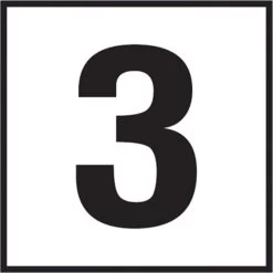 Inlays 3 6x6 Tile, 4" Numbers, Non-Skid (Deck), Depth Marker