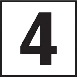 Inlays 4 6x6 Tile, 4" Numbers, Non-Skid (Deck), Depth Marker