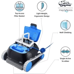Maytronics Dolphin Nautilus CC With Caddy -Pool Supplies Store nautilus cc robotic pool clean 2a