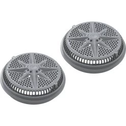 Pentair 8" StarGuard Main Drain Cover With Long Ring, Gray, 2 Pack