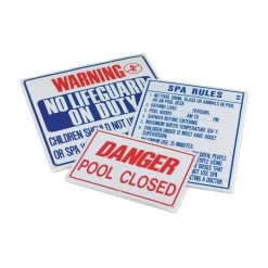 Pentair 12 X 9" Virginia - Water Conditions Safety Sign