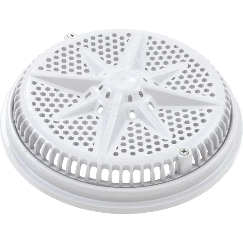 Pentair 8" StarGuard Main Drain Cover With Short Ring, White 3 Pentair 8" StarGuard Main Drain Cover With Short Ring, White