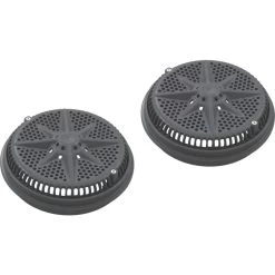 Pentair 8" StarGuard Main Drain Cover With Long Ring, Dark Gray, 2 Pack