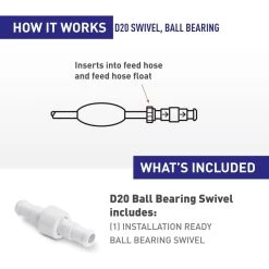 Polaris Genuine OEM Hose Swivel For 380/280/180 Pool Cleaners -Pool Supplies Store polaris D20 02