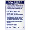 Poolstyle 24"x36" Spa Rules Sign, FL Approved 1 Poolstyle 24"x36" Spa Rules Sign, FL Approved -Pool Supplies Store poolstyle fl 4 sign spa rules fl approved 24x36 1