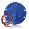 GPC 33' Solid, Round Winter Cover, 10 Yr. Royal Warranty -Pool Supplies Store round winter cover blue 9