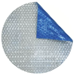 Midwest Canvas 33' Round Blue/Silver Spaceage Solar Cover