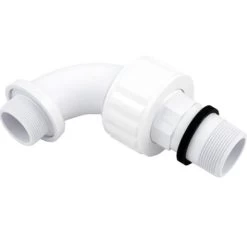 Hayward 1-1/2" Male X 90° Sweep Elbow (Short), Self-Aligning (ABS)