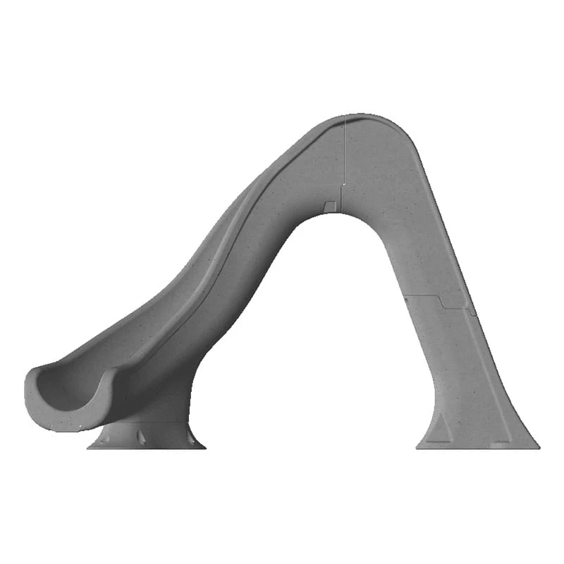 Global Pool Products Tidal Wave Pool Slide, Grey With Light Package, Right Turn 4 Global Pool Products Tidal Wave Pool Slide, Grey With Light Package, Right Turn - Image 2